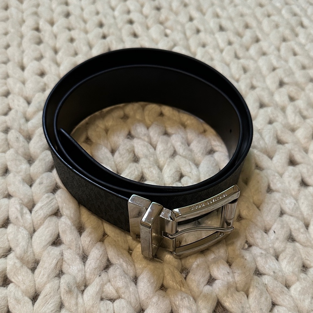 Michael Kors Black Leather Women's Belt